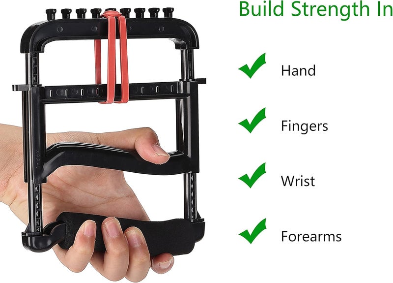 YPCBYNBS Hand Exerciser,Finger Exerciser and Hand Strengthener for Hands,Finger,Wrist,Forearms and Thumbs Therapy,Black - Image 4